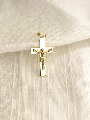 croix simple en or