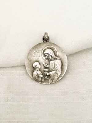 Médaille première communion en argent